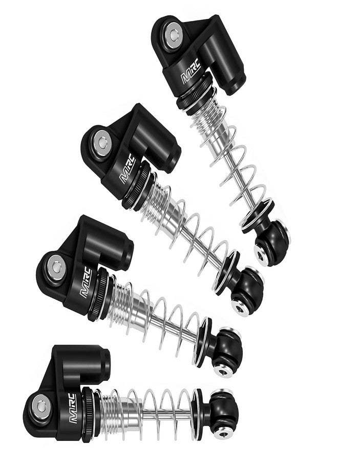 MRC SCX24 Shocks Aluminum Shock Absorber Damper Set for 1/24 Axial RC SCX24 Deadbolt C10 Betty Gladiator Bronco (Black) - Image 2